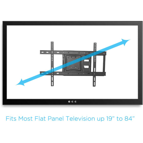 Image of Full-Motion Articulating, Tilt/Swivel, Universal Wall Mount Kit for 19" to 84" TVs