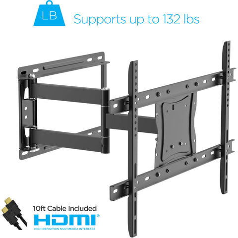 Image of Full-Motion Articulating, Tilt/Swivel, Universal Wall Mount Kit for 19" to 84" TVs