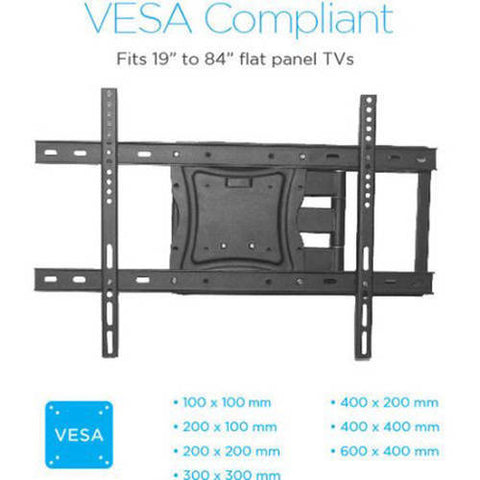 Image of Full-Motion Articulating, Tilt/Swivel, Universal Wall Mount Kit for 19" to 84" TVs