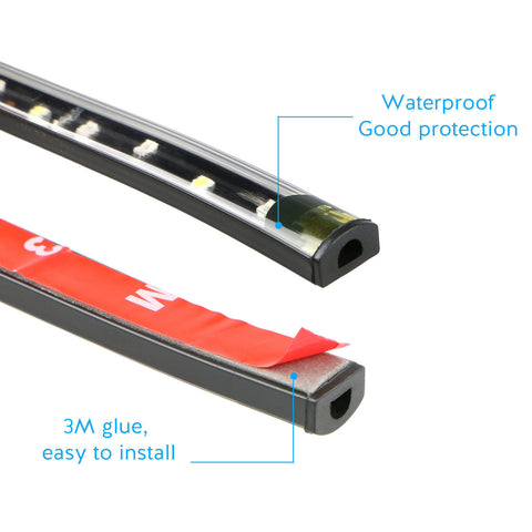 Image of 60 inch Truck Tailgate Light Bar Strip, Weatherproof LED Flexible, 5-Function Rear Tail Lights Lamp