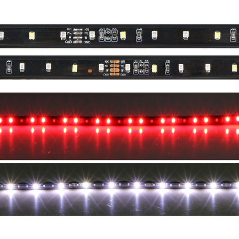 Image of 60 inch Truck Tailgate Light Bar Strip, Weatherproof LED Flexible, 5-Function Rear Tail Lights Lamp